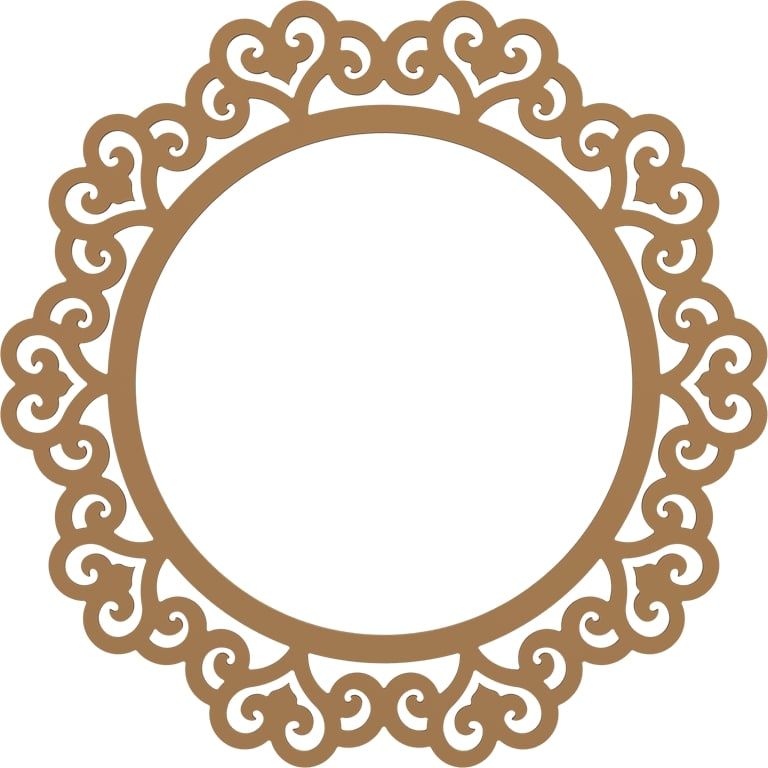 CNC İşleme Mdf Çerçeve 019